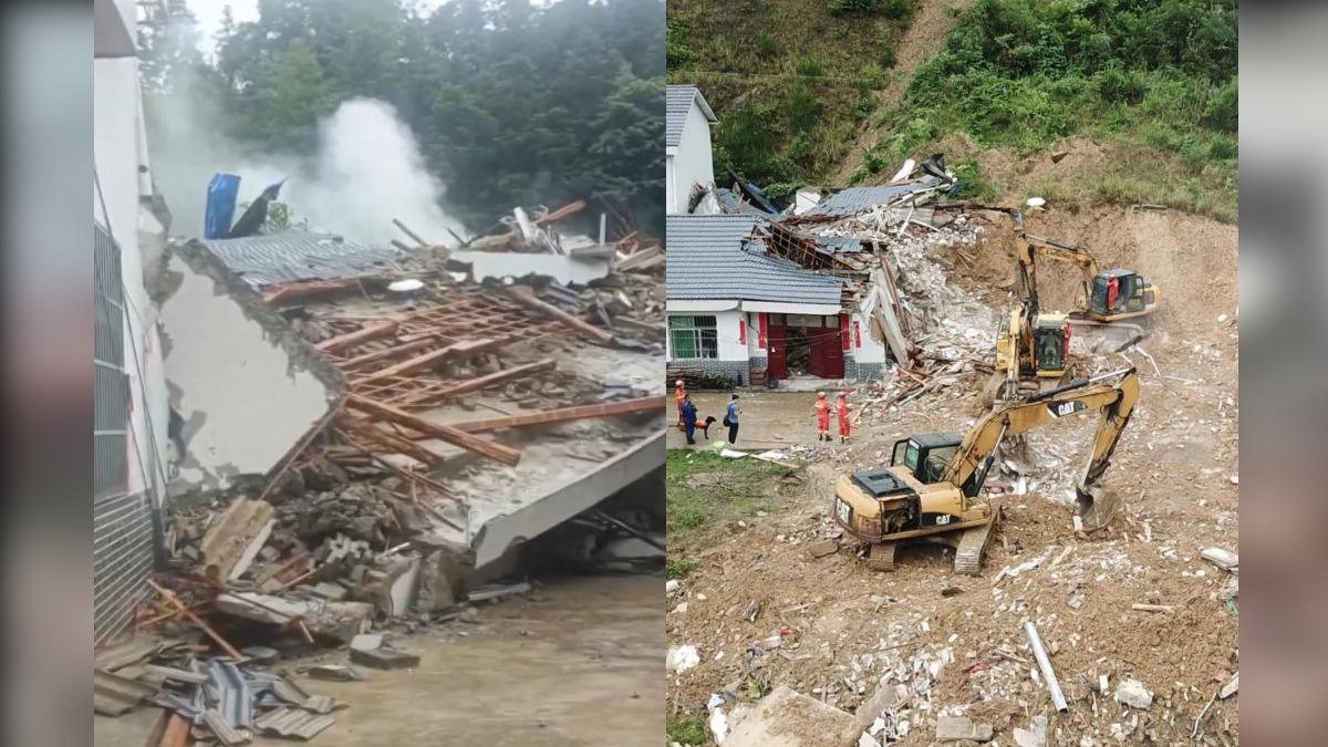 陸暴雨不斷「今年首發红色預警」 湖南山崩8死、福建70隻豬遭活埋