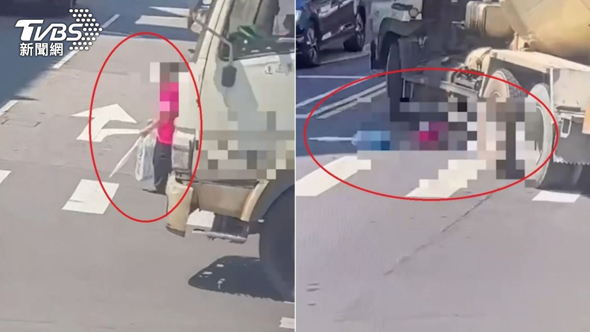 撞擊影像曝!北市婦遭輾「多處骨折不治」 水泥車駕駛涉酒駕送辦