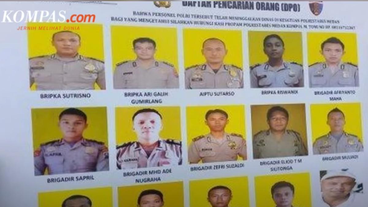 印尼第三大城棉蘭如高譚市 通緝名單15人皆警察、偷車販毒樣樣來