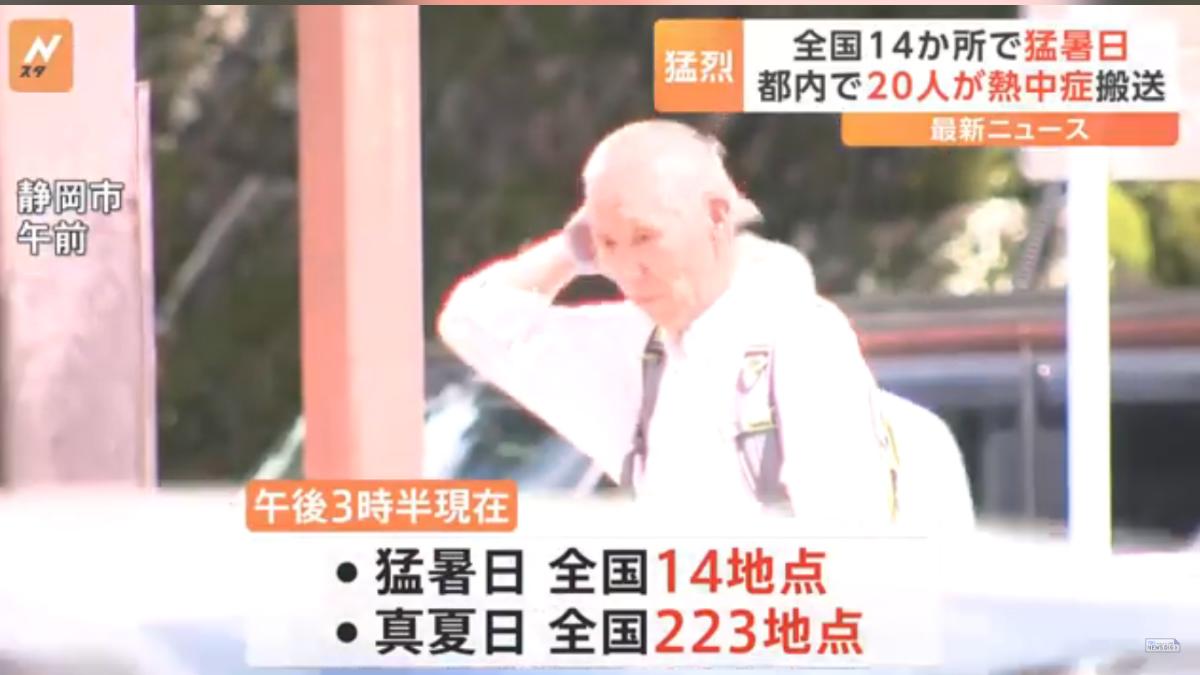 酷暑襲日!關東120人中暑送醫 栃木縣測得今年最高溫36.8度