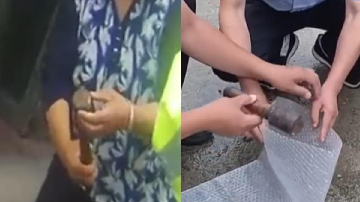 撿到陸製手榴彈!老婦誤當鐵鎚「猛砸20年」:都拿來敲釘子