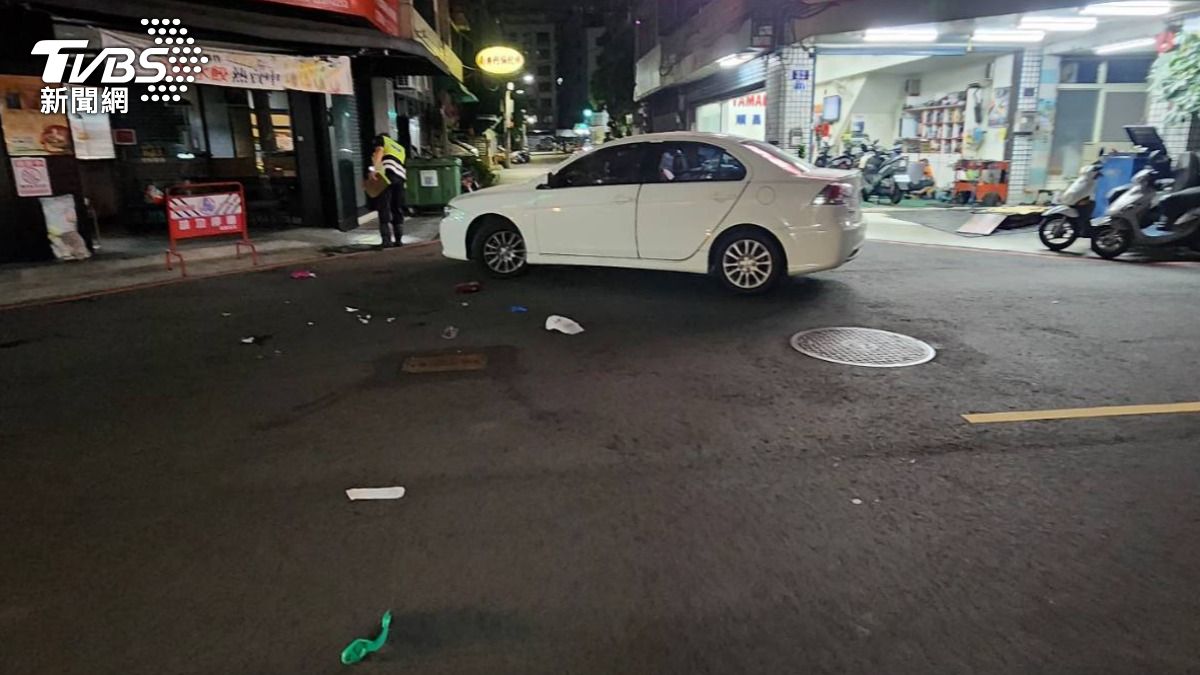 台中市北區昨日晚間發生一起死亡車禍。(圖/TVBS)