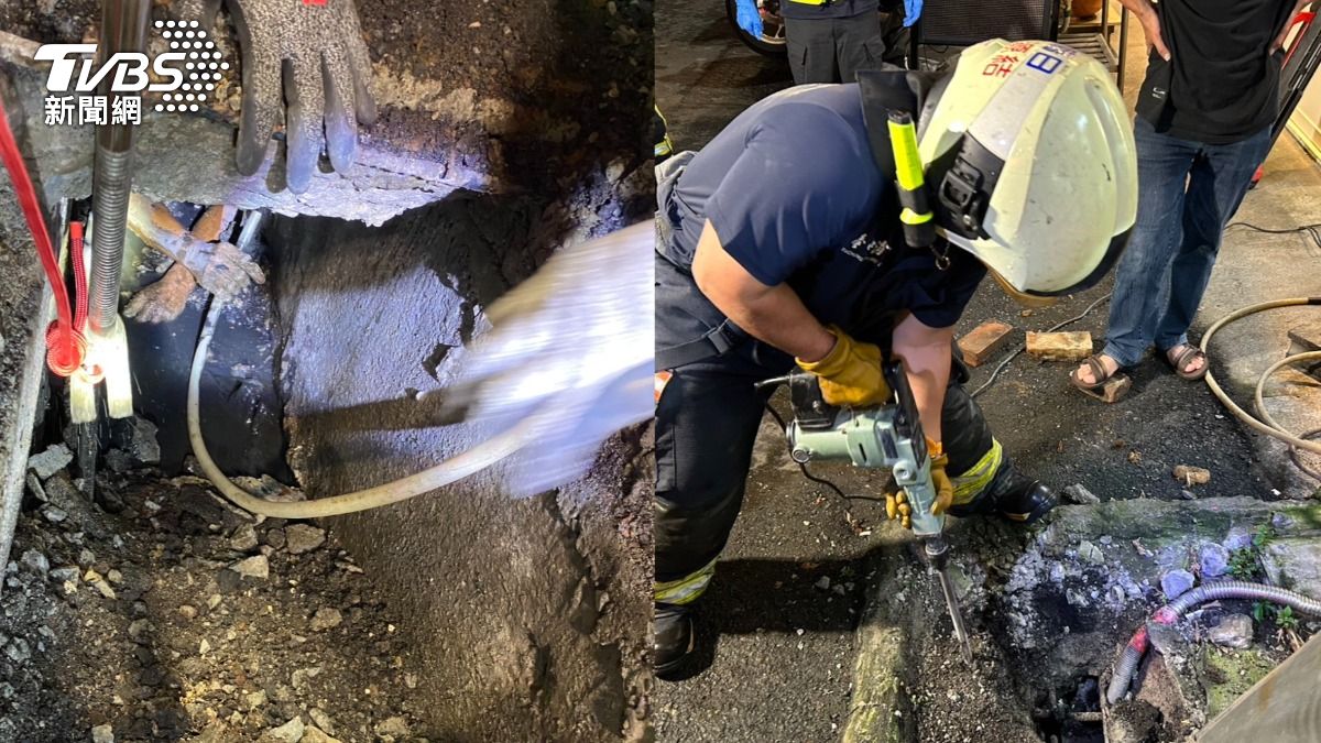 有片/不小心滑進水溝?台中翁失聯7天「馬路下傳求救聲」挖出獲救