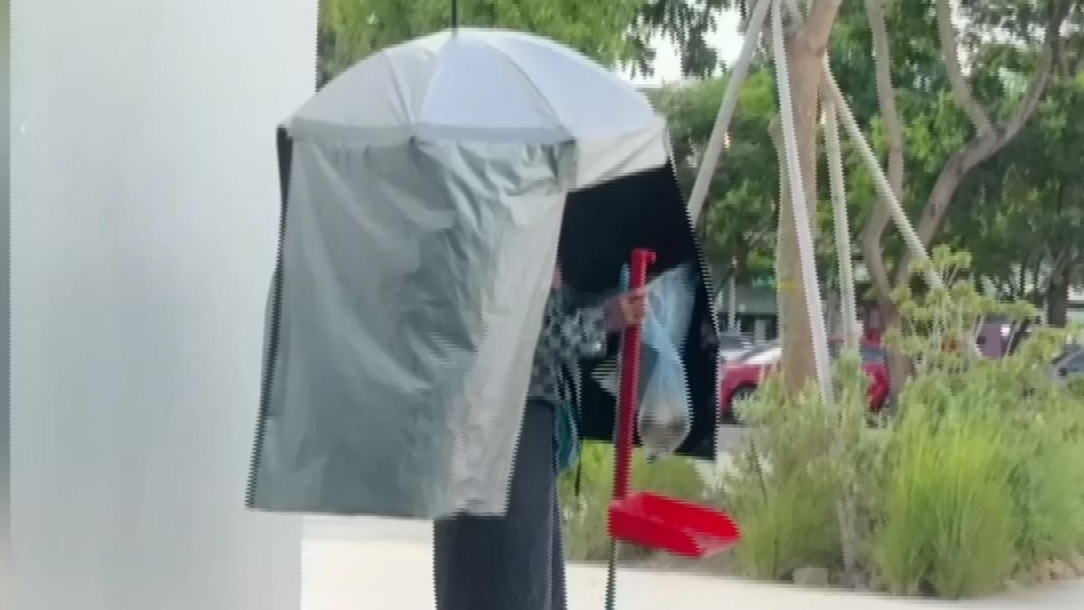 「超級藏鏡人」是你?高雄爆熱 打掃阿姨秀超狂防曬
