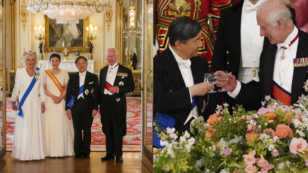 日天皇來訪!英王查爾斯國宴款待熱情喊「Kanpai」 聊起寶可夢