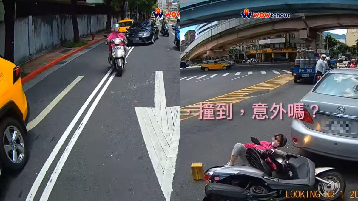 北市飄移嬤鬼闖3車道！遭擊落怒瞪「像尬哇弄」　勇伯國罵輸出完勝