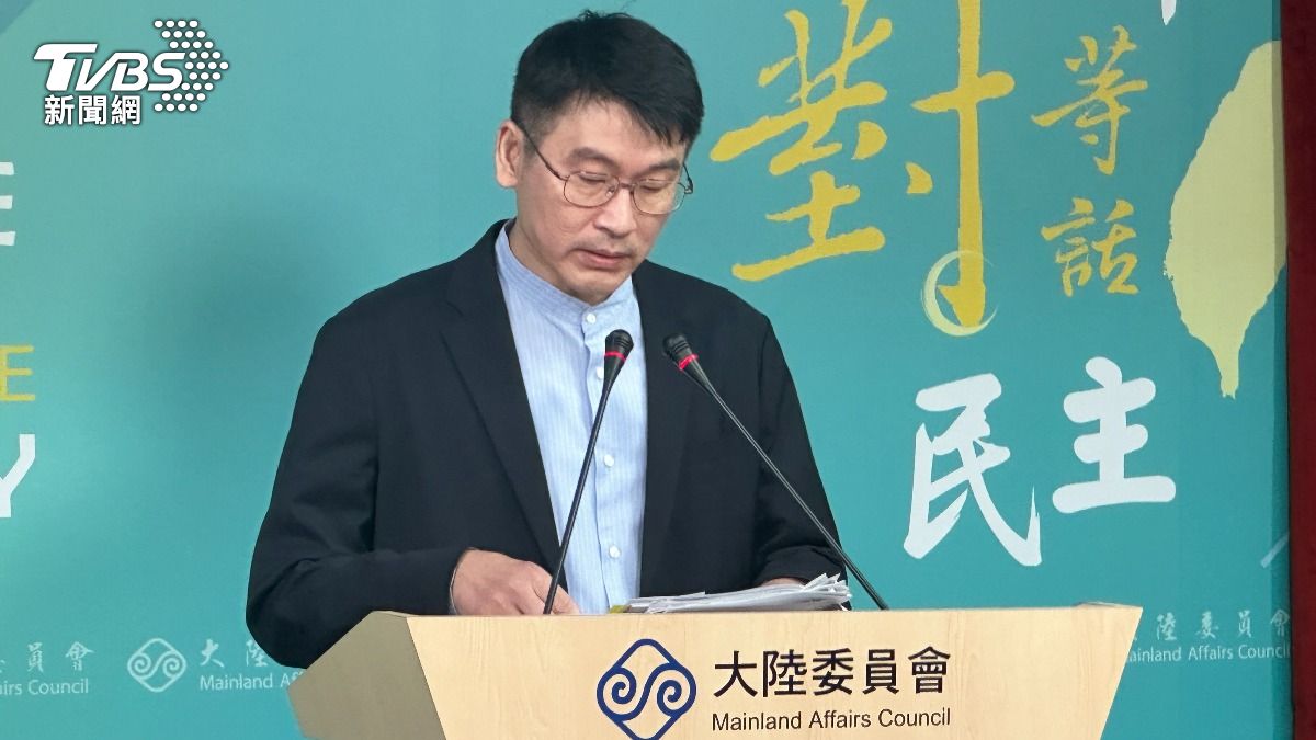 陸委會發言人梁文傑。（圖／TVBS資料畫面）