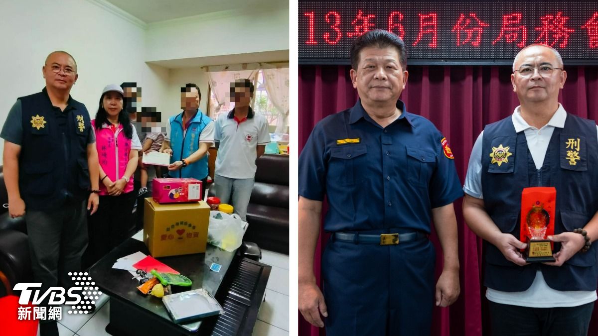 暖警埋伏犯嫌見「單親爸打工養聽障兒」 聯絡善心團體送愛