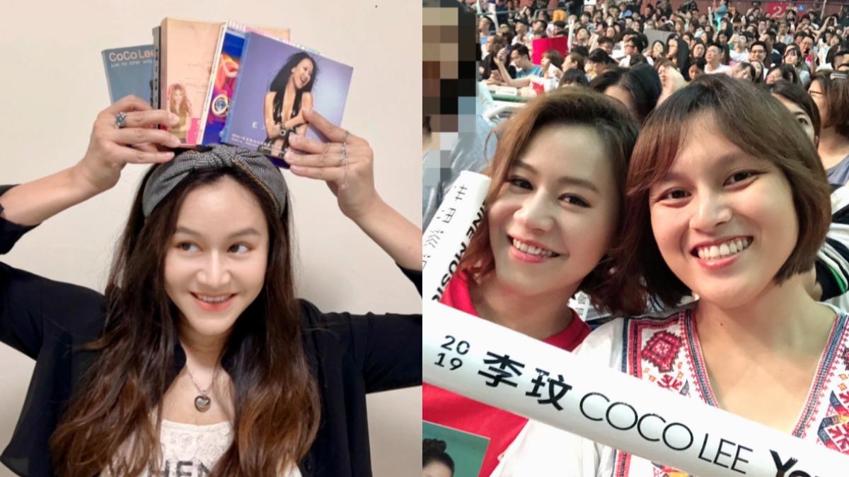 楊蒨時除收藏多張李玟專輯,更朝聖過2019年李玟小巨蛋演唱會。(圖/尚時代文創娛樂提供)