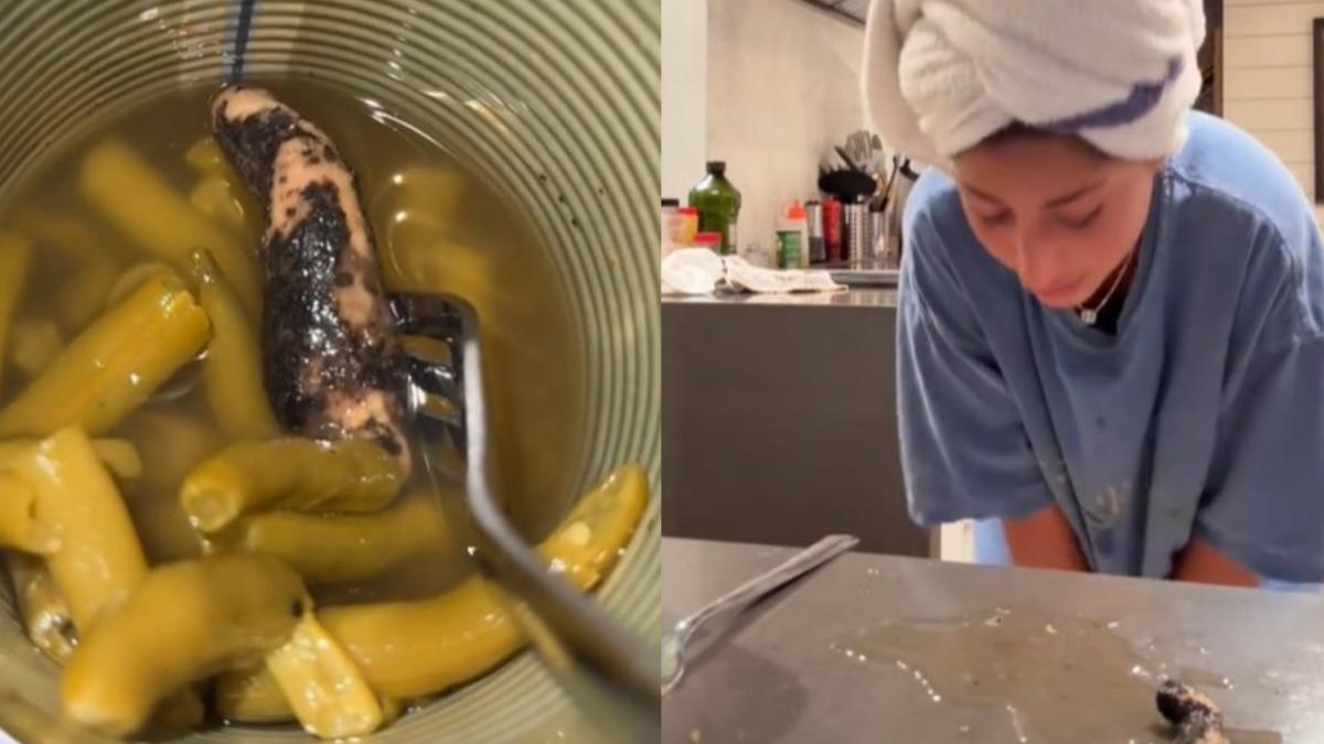 罐頭吃出人類斷指!腐爛竄黑斑 美女「吞一半狂嘔」崩潰