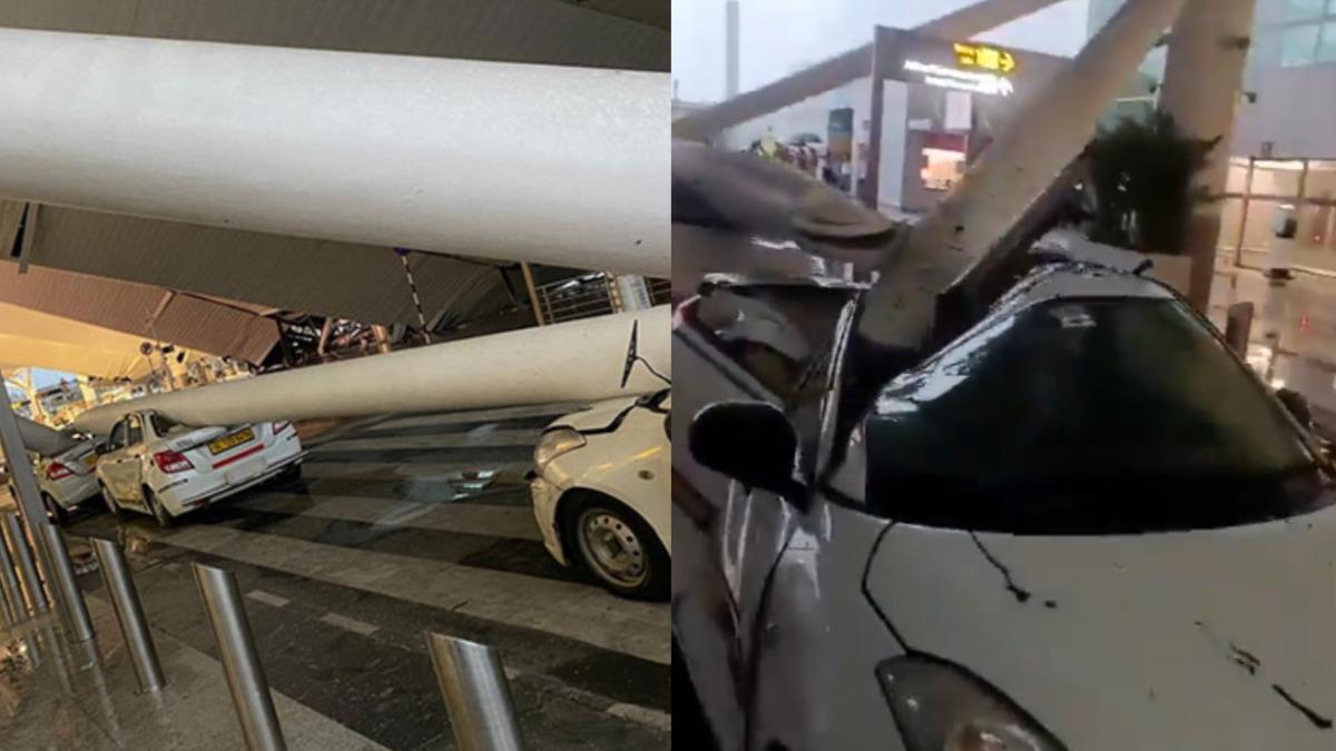 德里機場屋頂坍塌壓多車1死8傷 「橫梁插車內」恐怖畫面曝