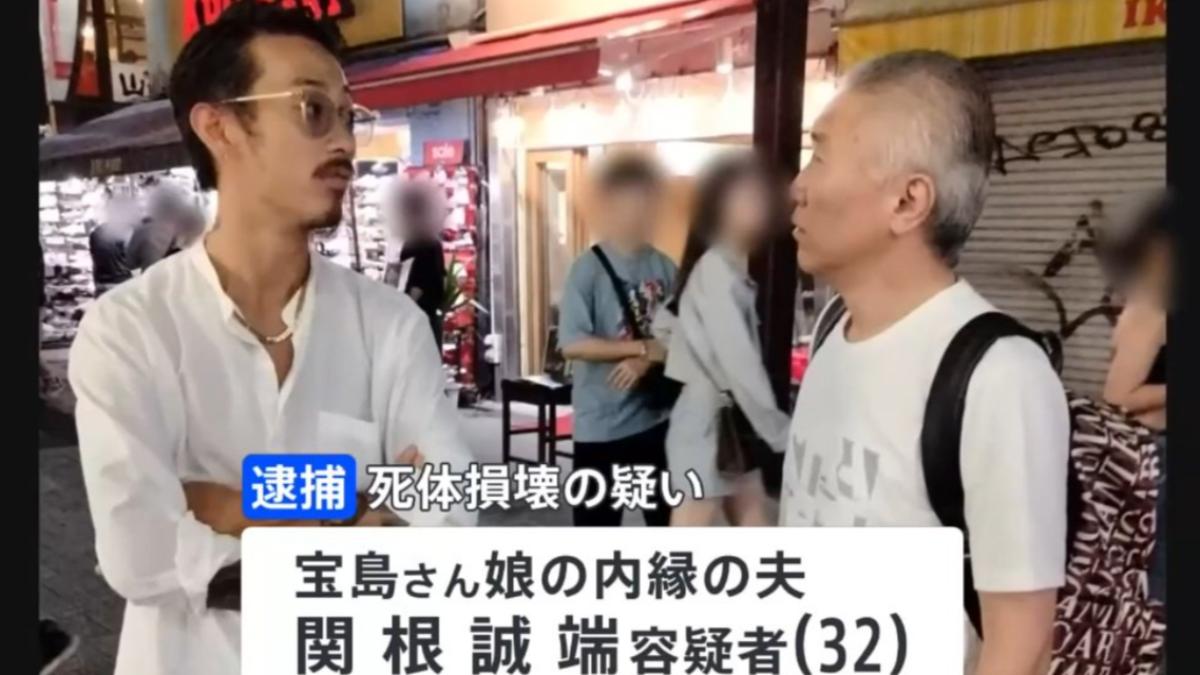 關根誠端(左)是死者寶島龍太郎(右)的「女婿」,同時也是本事件主謀。(圖/翻攝自X@okizo4649)