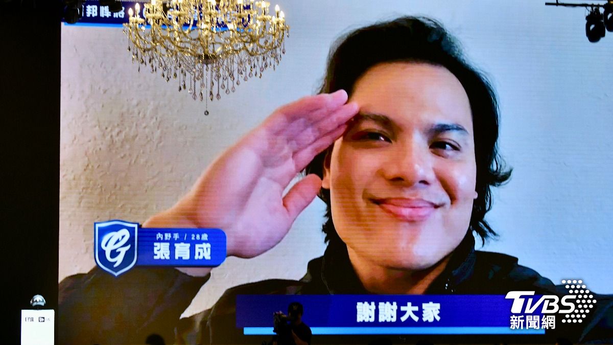 中職2024選秀狀元張育成。（圖／胡瑞麒攝）