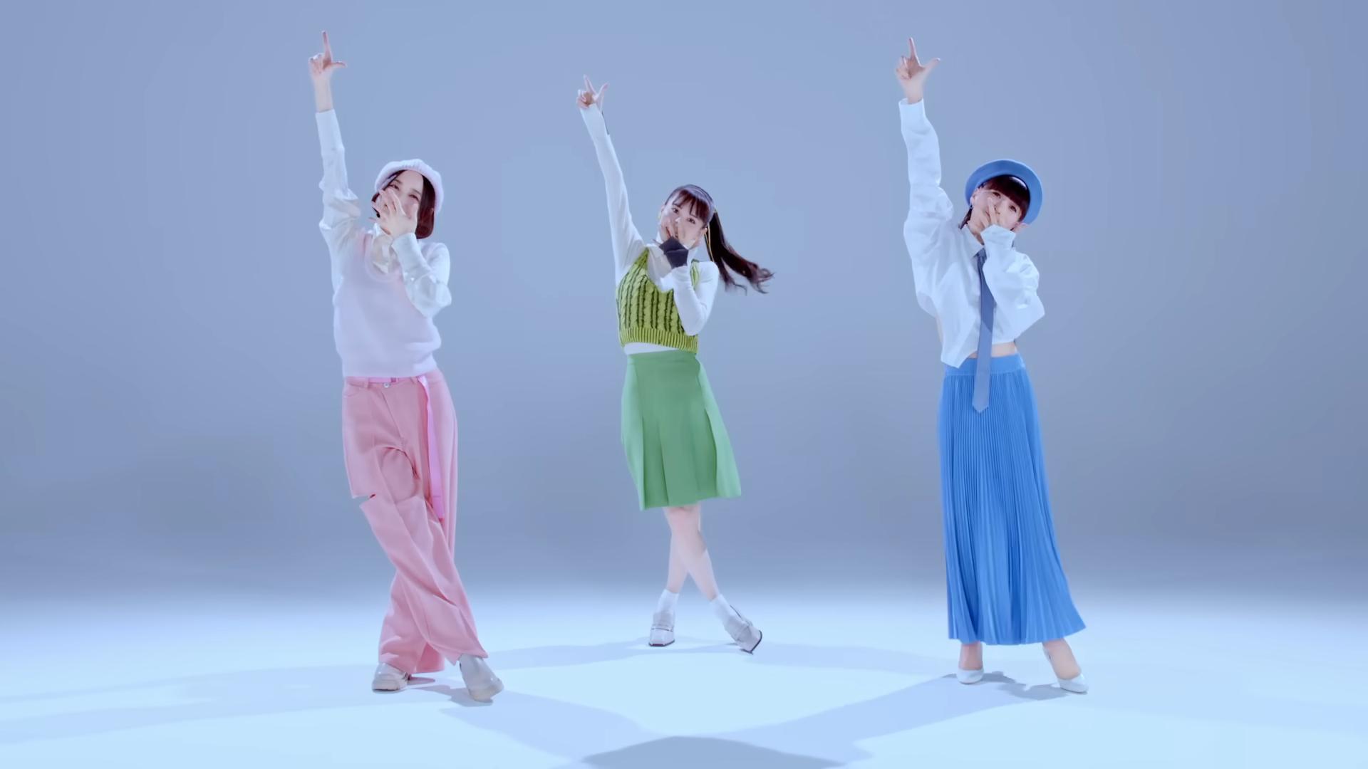 Perfume的〈角落Disco〉可愛又輕快。(圖/翻攝自Perfume YouTube)