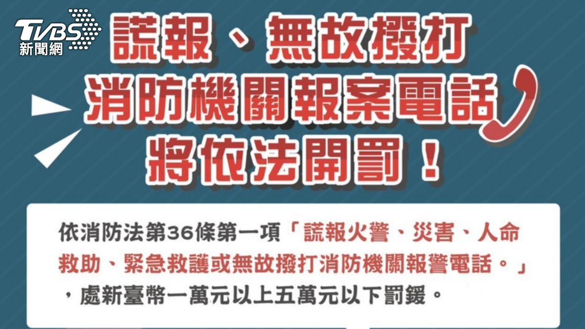 消防局也呼籲民眾將資源留給需要的人。(圖/TVBS)