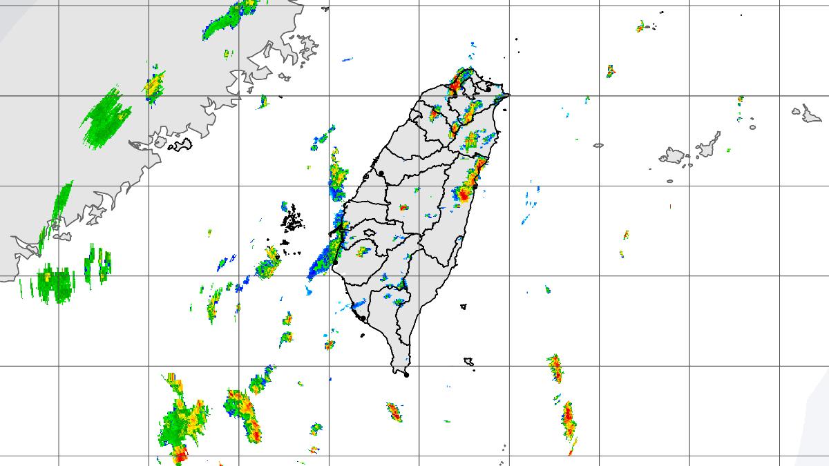 雷達回波圖。（圖／氣象署）