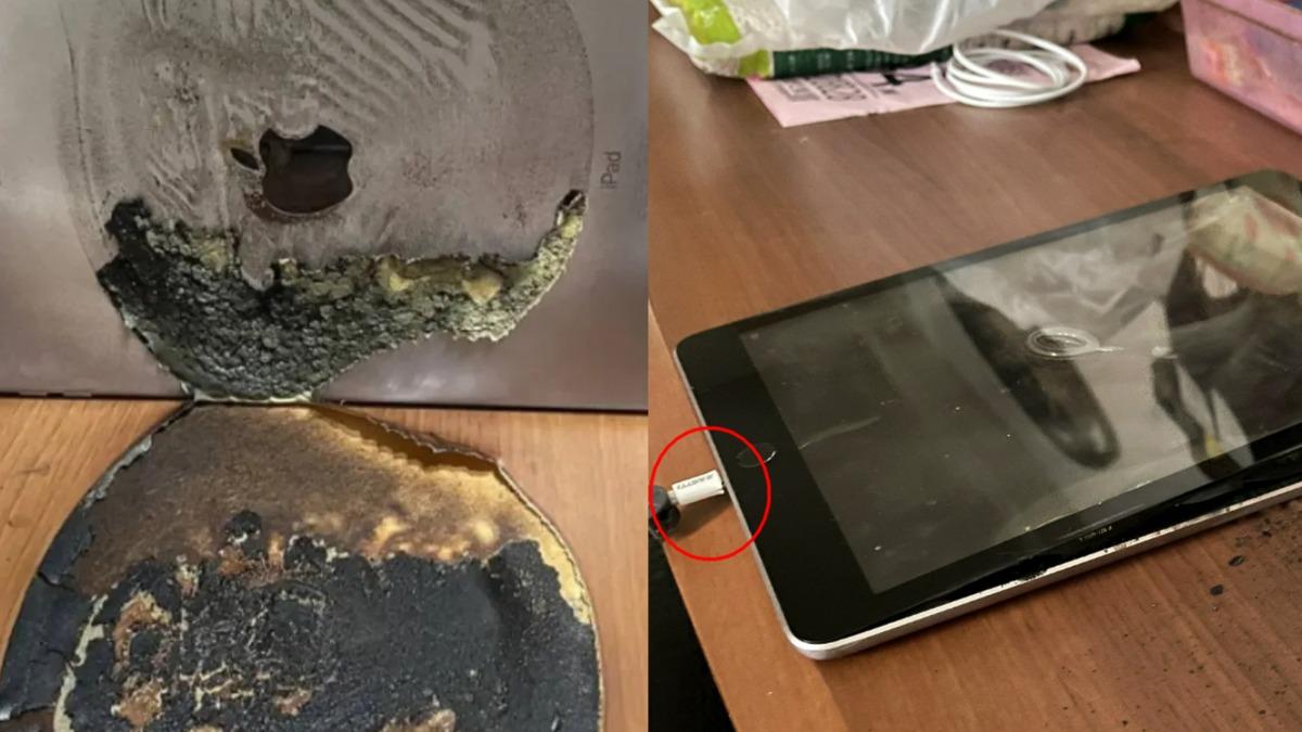 沒用原廠線!「iPad充電突自燃」下場曝 果粉嗨翻:賺爛