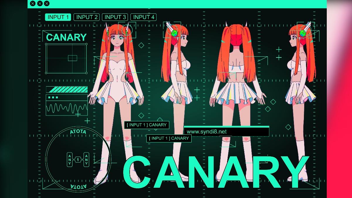 網友發現CANARY(카나리)的名字反過來即為Karina(카리나)。(圖/翻攝自X@SYNDI8_Official)