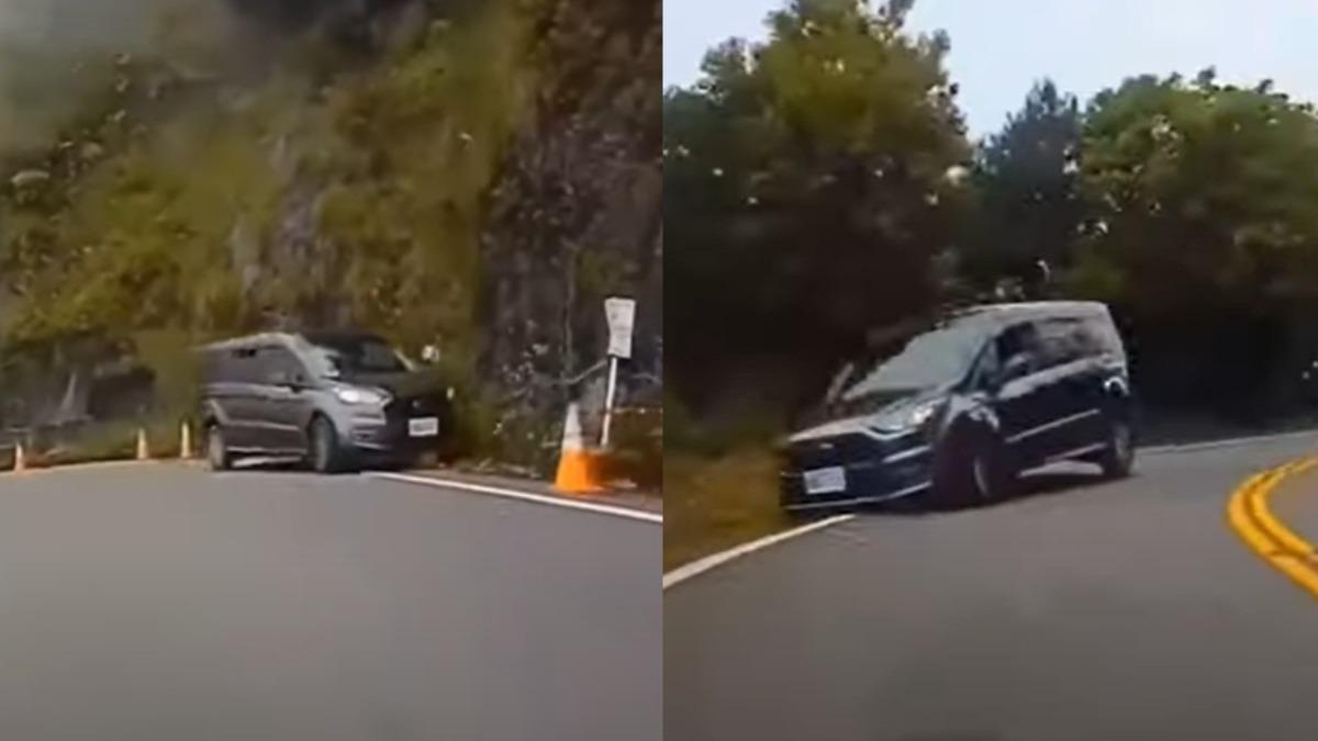 有片/恐怖廂型車!台14甲線飄移遭譏「武嶺醉拳」 失控原因曝
