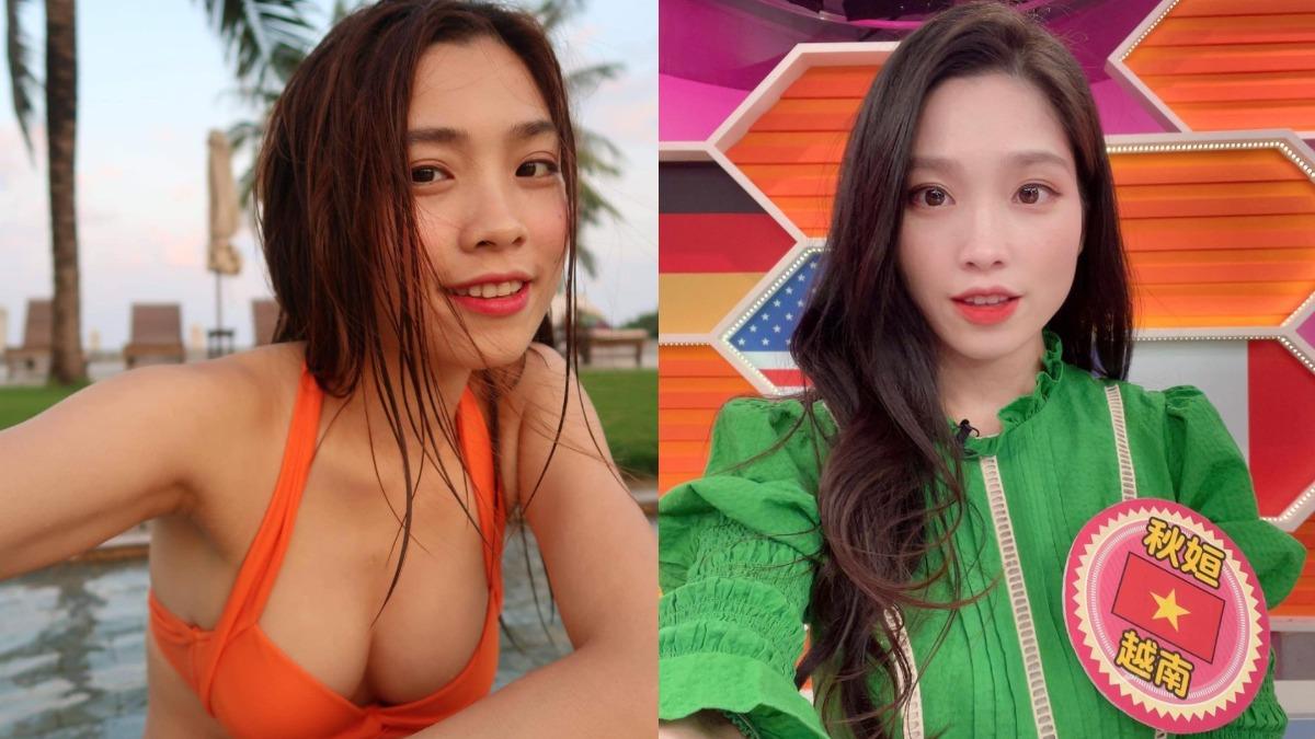 阮秋姮靠著甜美笑容、精緻五官,擄獲眾多粉絲。(圖/翻攝自越南夯台灣IG)