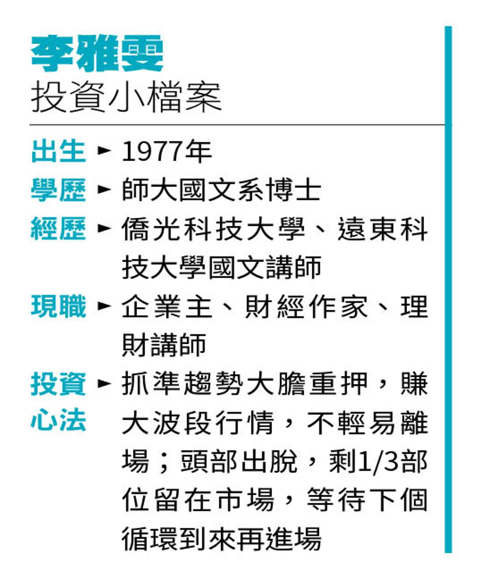 財經作家李雅雯簡介。(圖/鏡週刊)