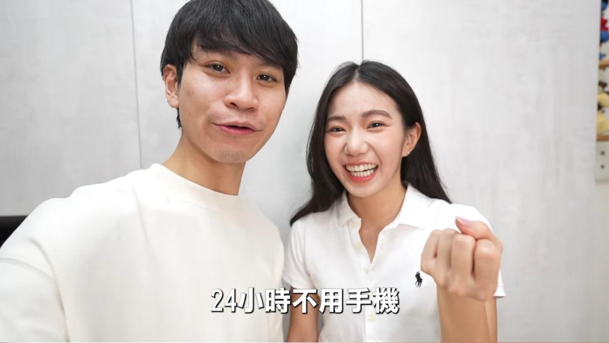 眾量級上新片,但家寧(右)與Andy(左)只同框1分多鐘。(圖/翻攝自眾量級CROWD YT)
