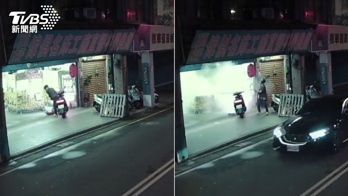 花2百夾到「壞掉水槍」 新北男氣炸偷滅火器狂噴店家