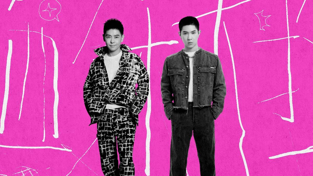 林志穎(左)邀請《披荊斬棘3》戰友馬伯騫合作新歌 。(圖/吉米工作室提供)