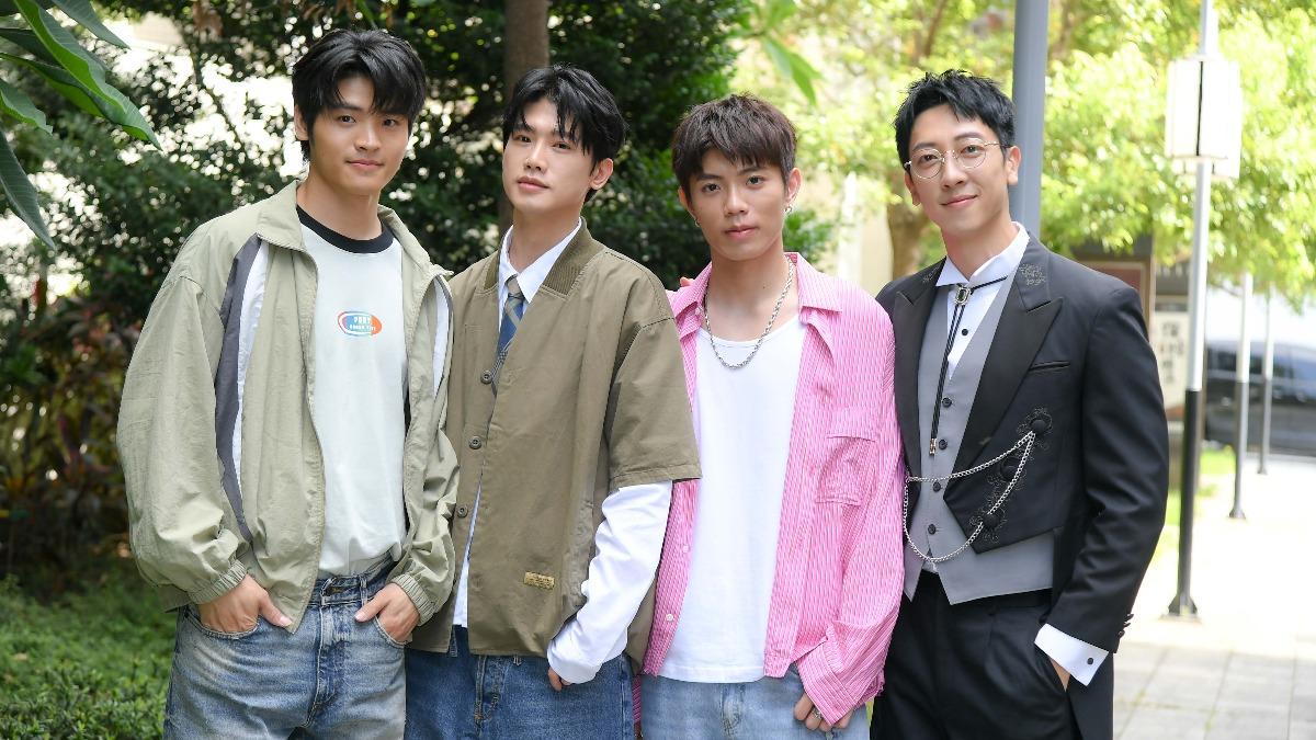羅章恩(左起)、洪言翔、陳峻廷、張哲偉主演《全面管控》。(圖/三立提供)