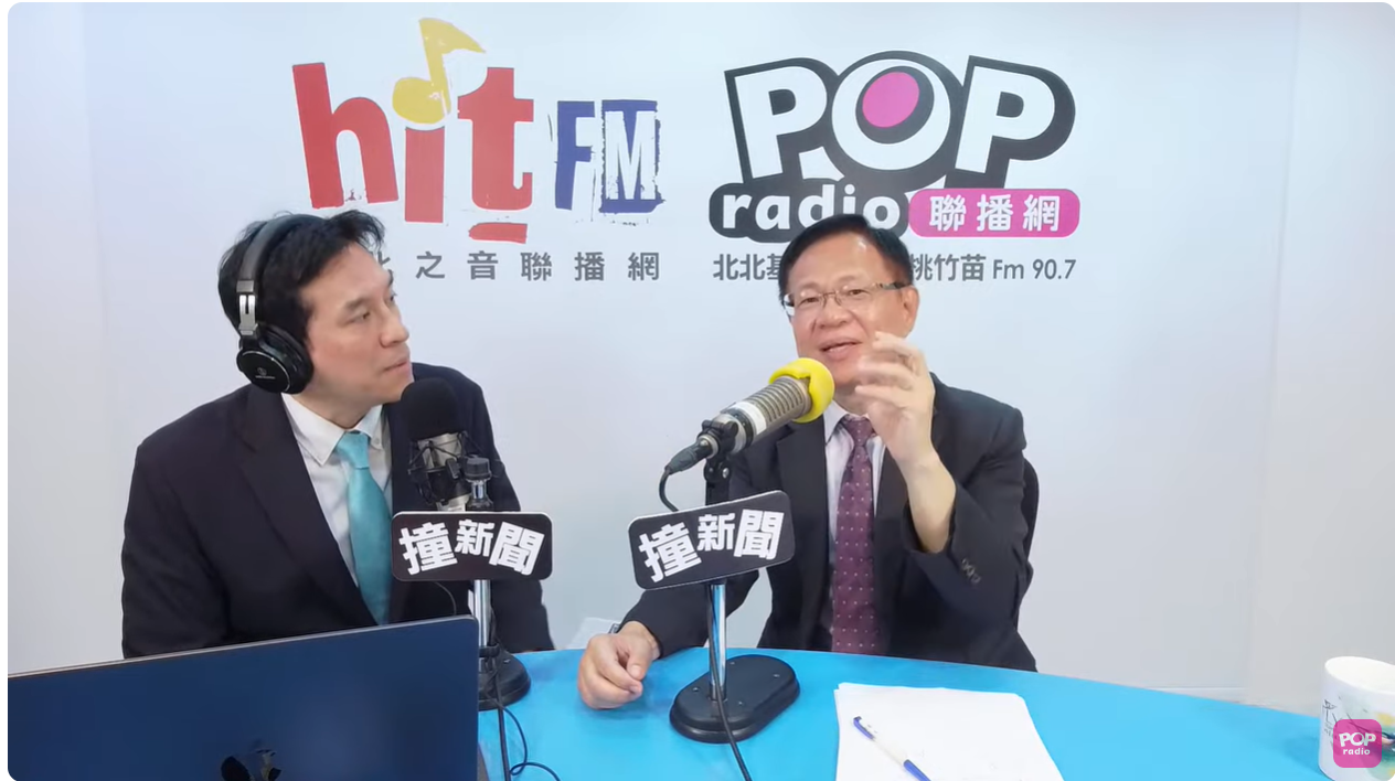 立委張啟楷(右)表態「為嘉義市民服務是理想之一」。(圖/翻攝自POP撞新聞)