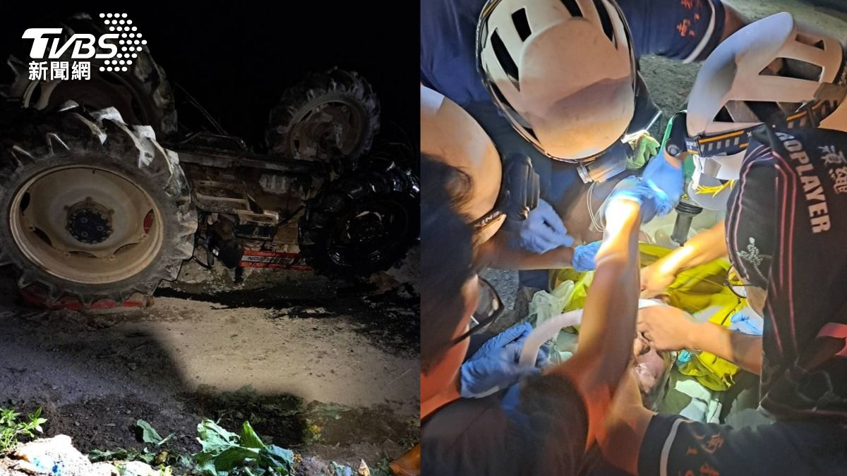 地面高低差奪命!南投農摸黑開耕耘車「四輪朝天」 重壓車底亡