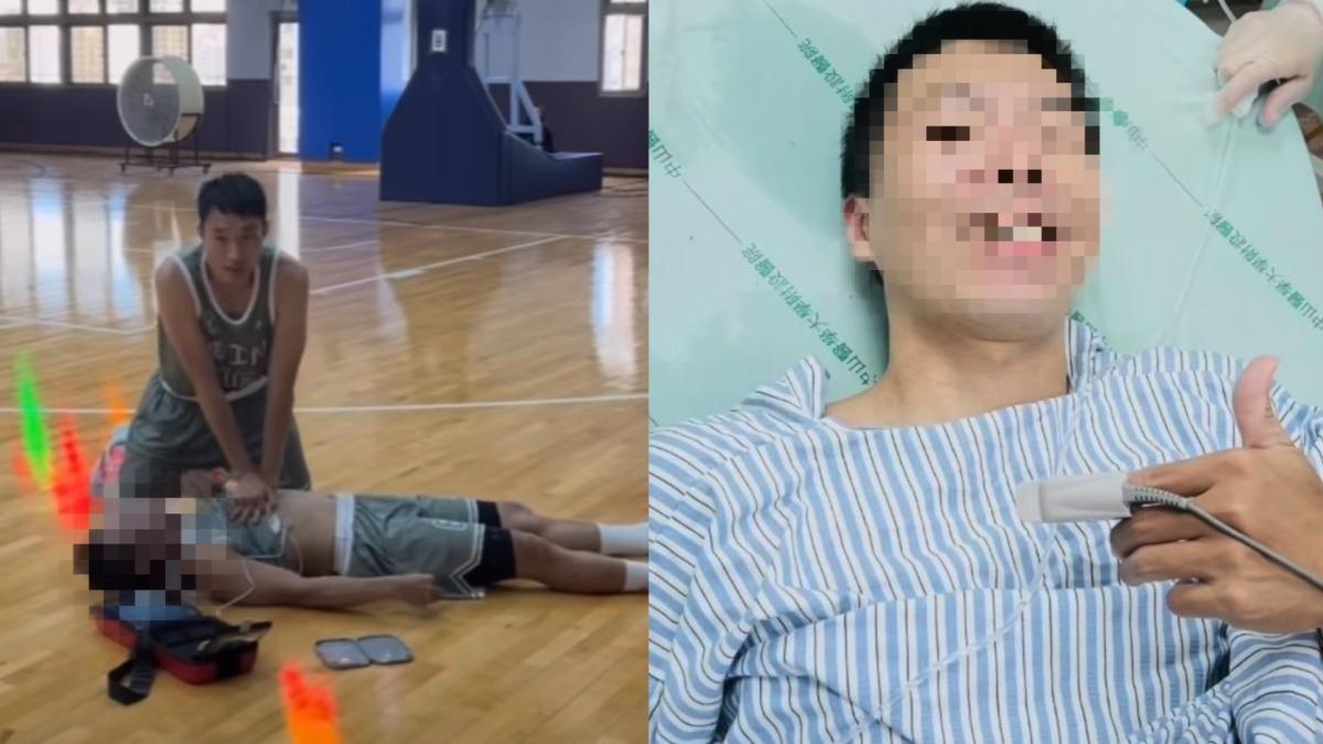 驚險!台中工程師打籃球突「無呼吸心跳」 消防員隊友急搶命
