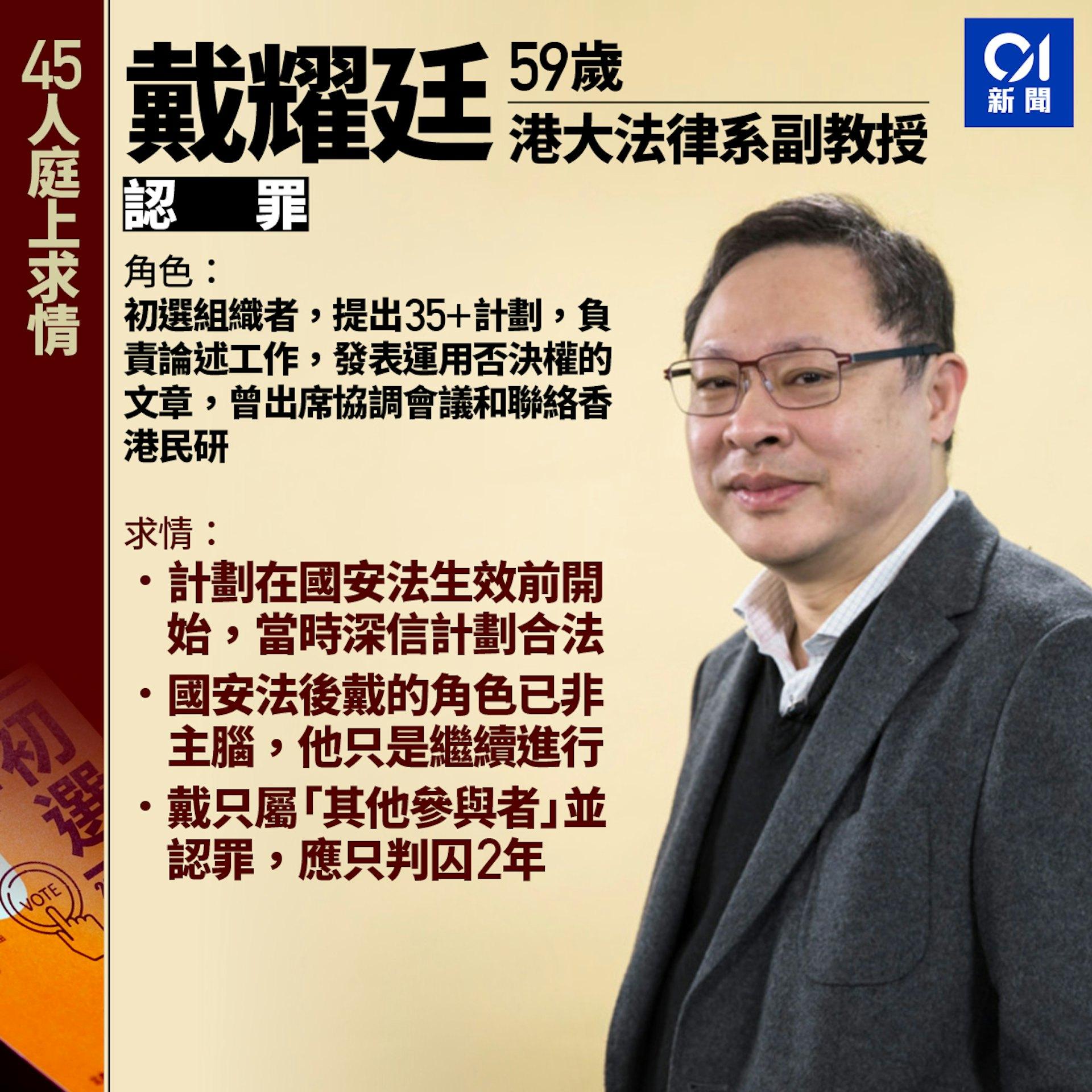 被告戴燿廷。（圖／香港01）