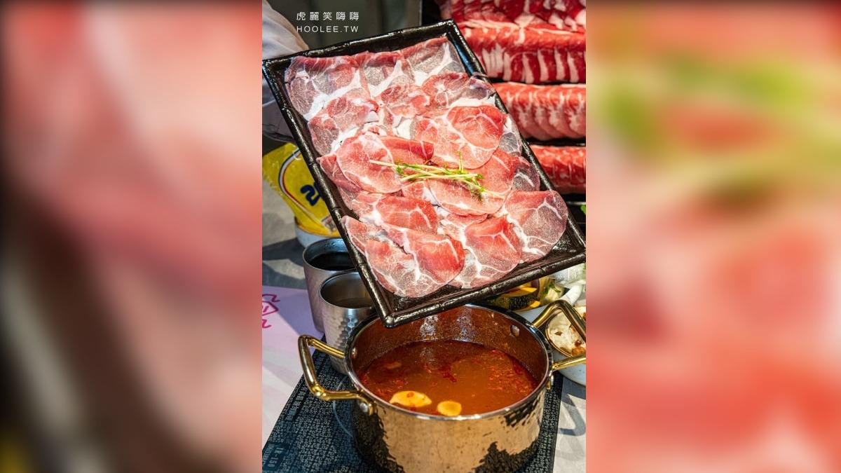 單人套餐推薦「熟成低脂豬肉鍋」(338元),肉肉升級加量50%只要加價59元!(圖/虎麗笑嗨嗨提供)