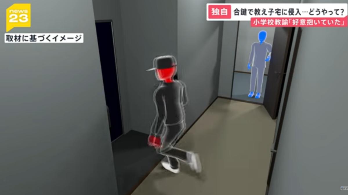 不料,在嫌犯準備拿出鑰匙偷偷摸摸進入女高中生房間時,正好被女方的父親發現,嫌犯見狀不妙趕緊從緊急出口烙跑。(圖/擷取自TBS NEWS DIG YOUTUBE)