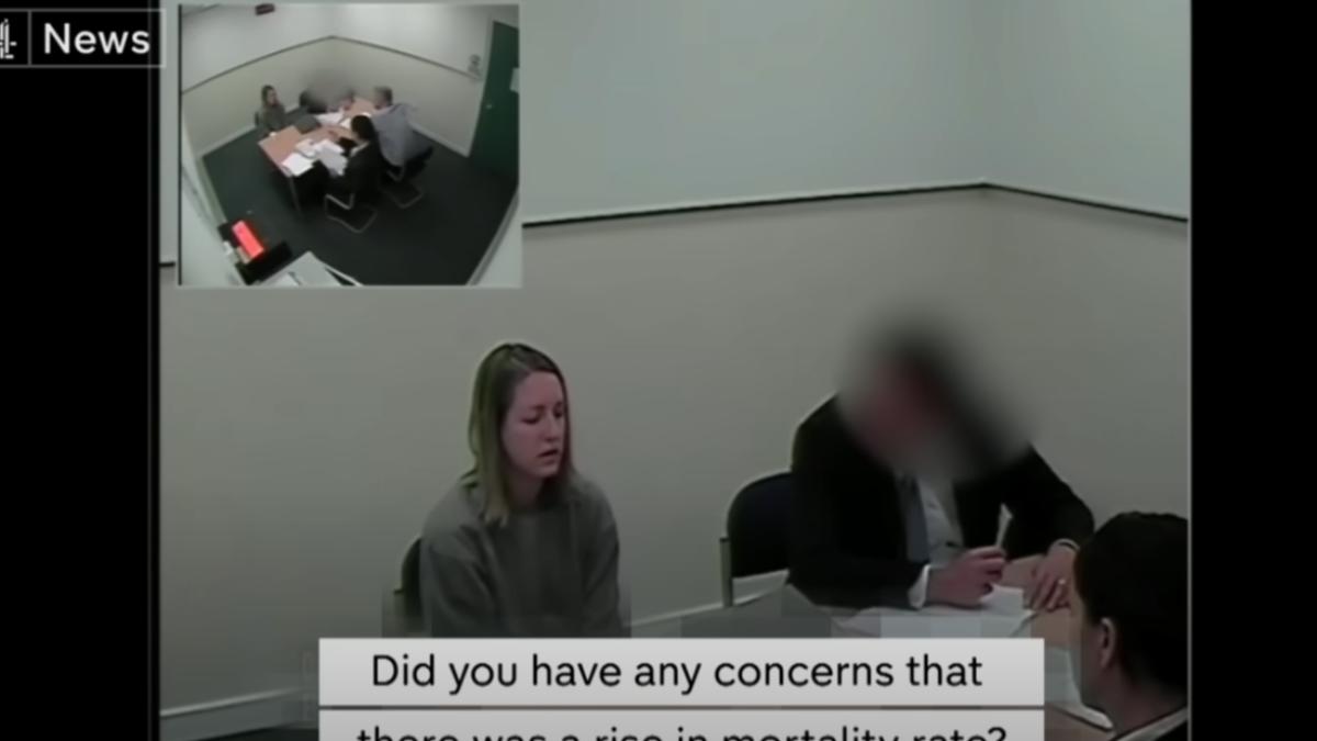 狠心殺害7名新生兒的英國前護理師露西,日前第15次被判處無期徒刑。(圖/翻攝自Channel 4 News)