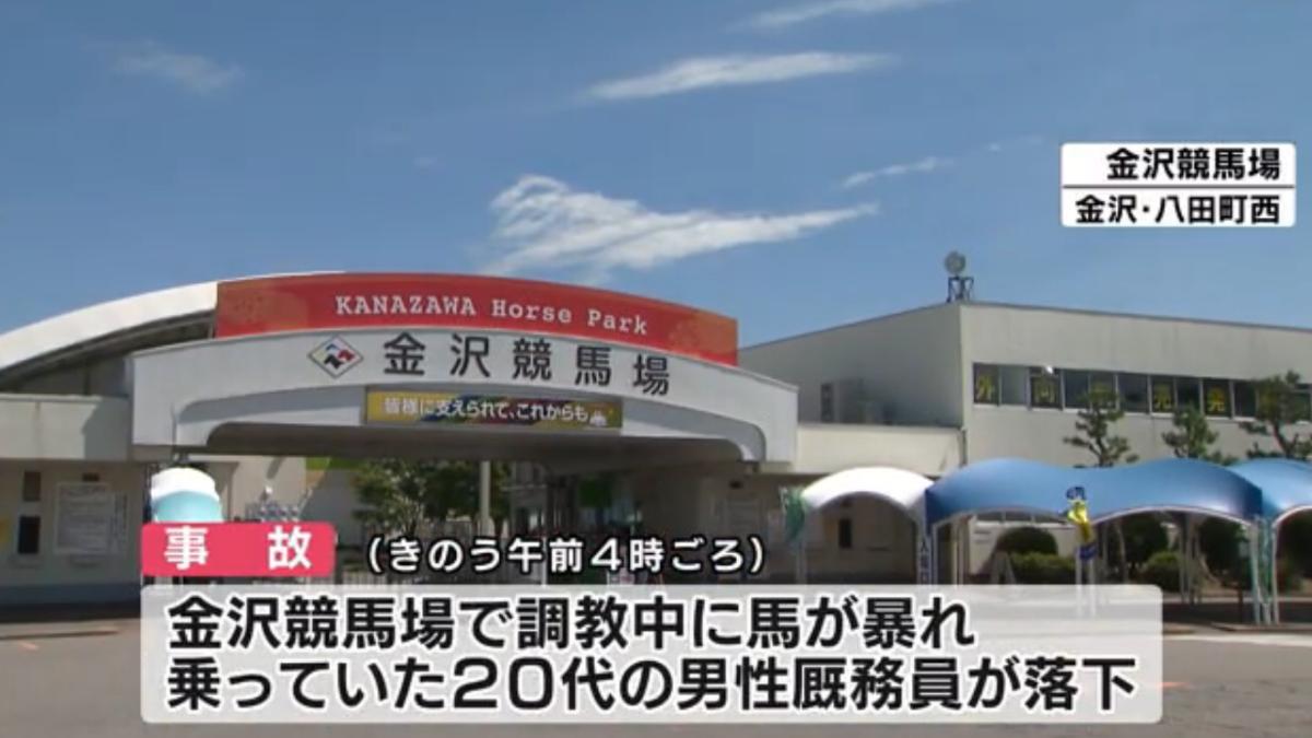 馬匹凌晨爆走　日20歲馬伕遭拋飛落馬重擊閘門「爆頭亡」