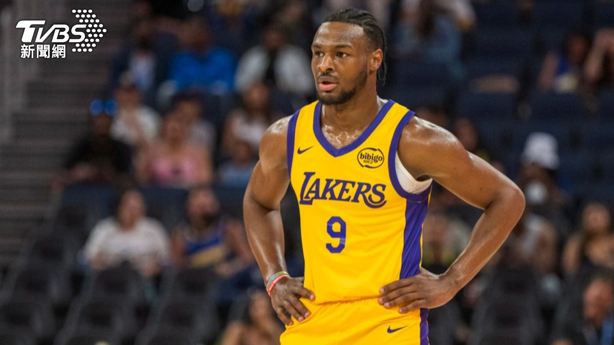 詹姆斯（LeBron James）的長子布朗尼（Bronny James）。（圖／達志影像美聯社）