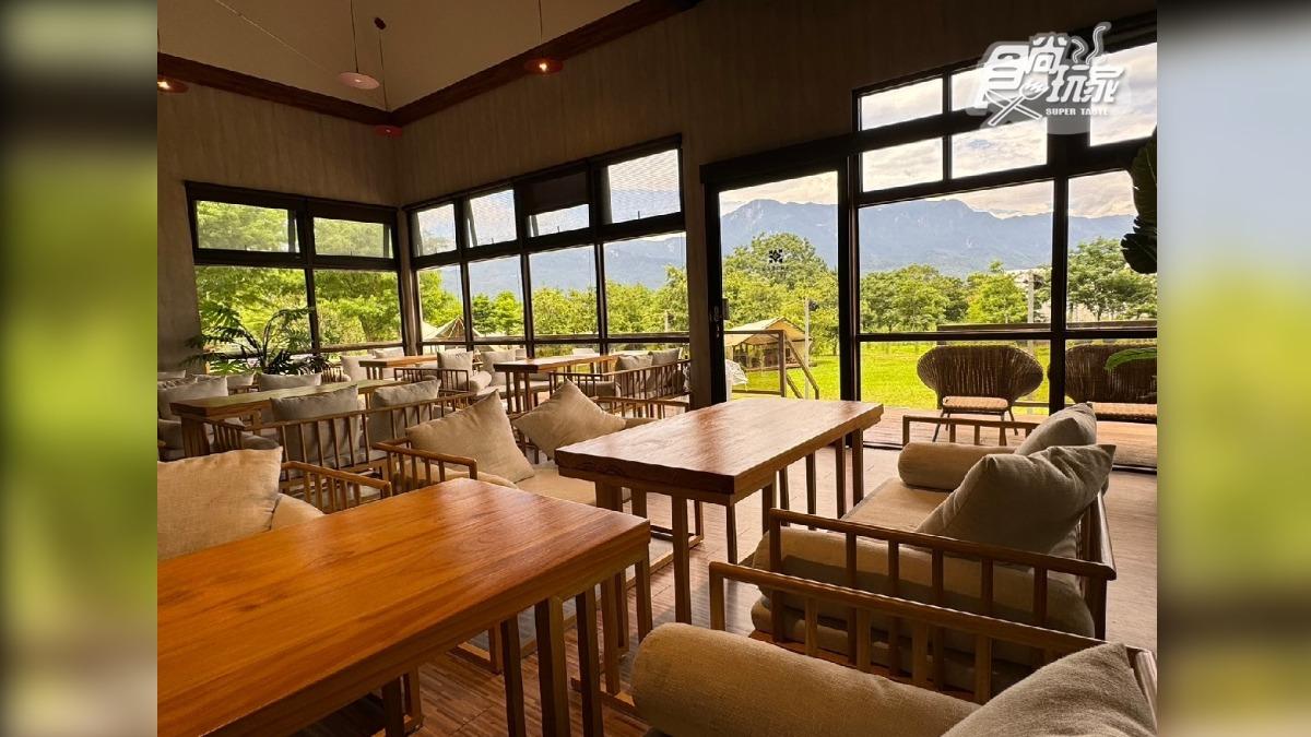 壽豐米棧餐廳景色絕佳,山景盡收眼底。(圖/食尚玩家提供)
