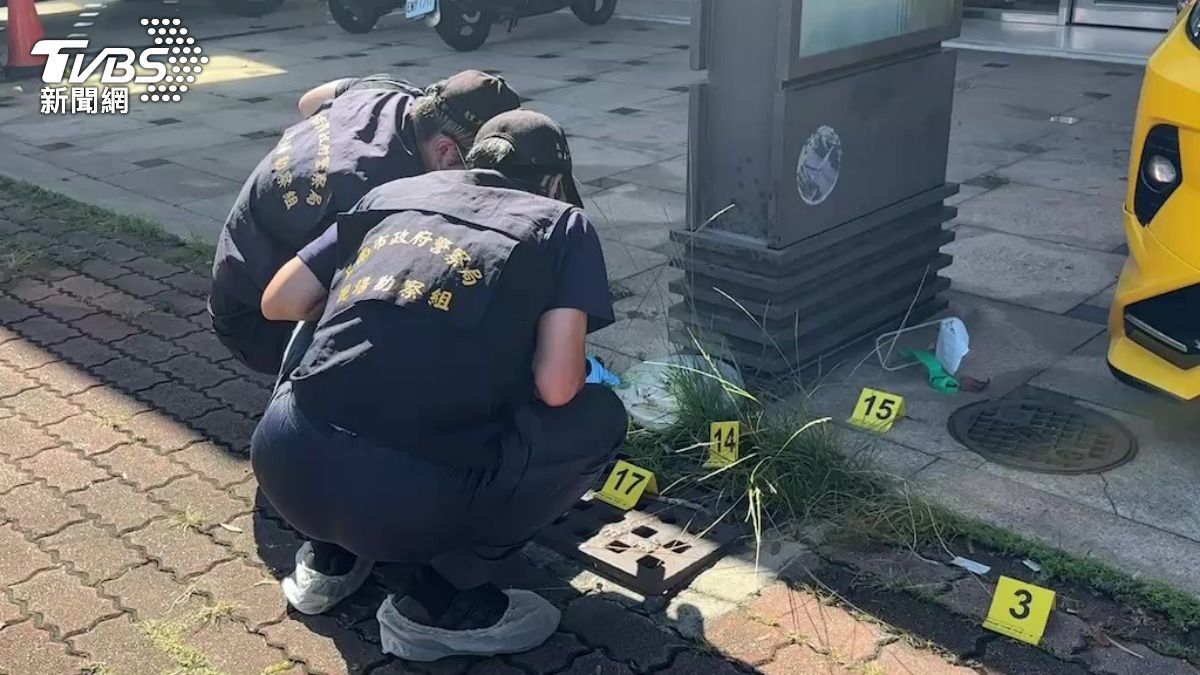 林士傑8日清晨在自家門口遭連開11槍身亡。(圖/TVBS)