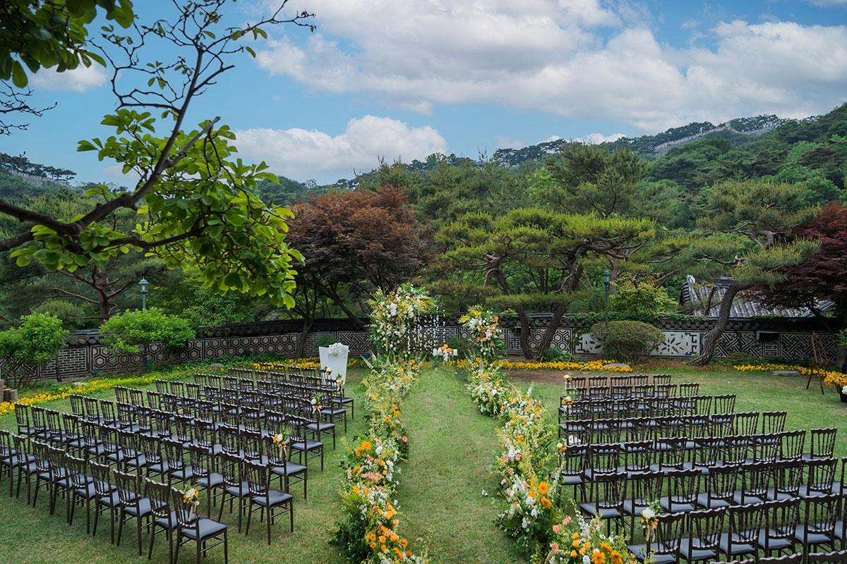 泫雅、龍俊亨預計會在傳統的三清閣完婚。(圖/翻攝自samcheonggak官網)