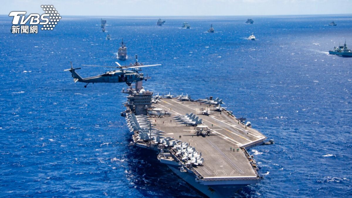 2024年「環太平洋軍事演習」(RIMPAC 2024)。(圖/達志影像美聯社)
