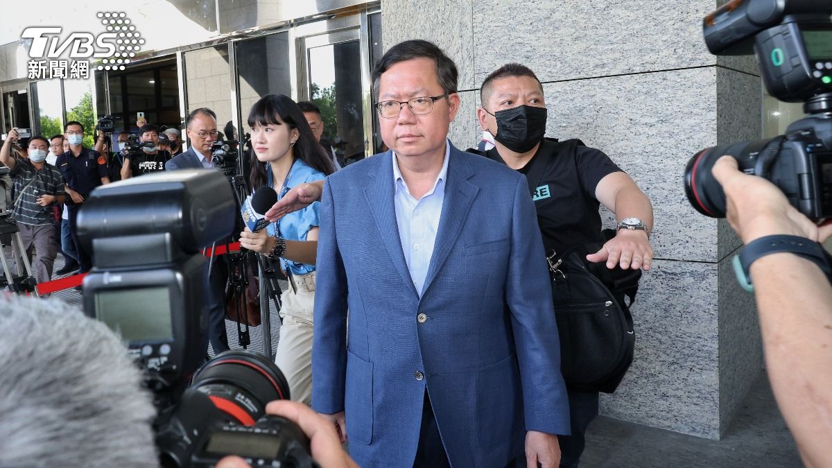 鄭文燦二度交保。(圖/葉志明攝)