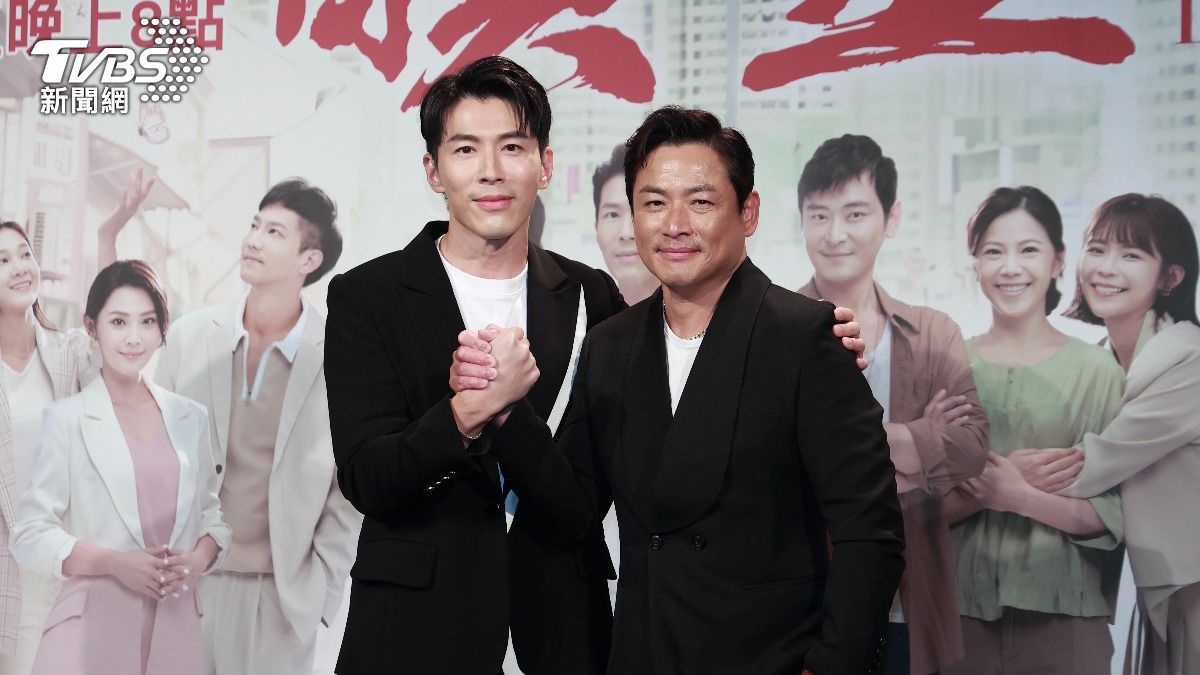 黃少祺(左)、江宏恩出席《願望》首映會。(圖/黃城碩攝)