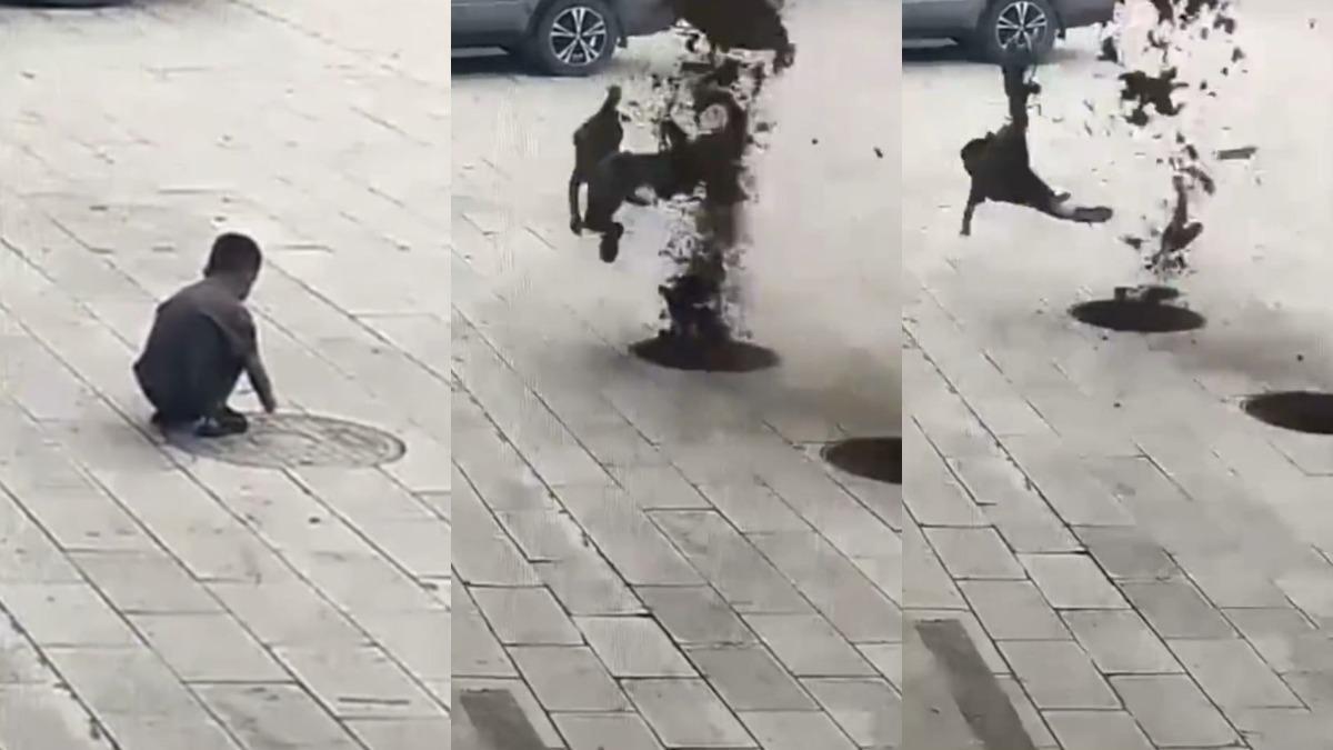 陸屁孩火柴扔下水道!引爆沼氣遭炸飛 家長將提告:管理單位的錯