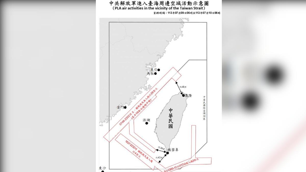 不斷更新/37共機配合山東艦「海空聯訓」 最近離鵝鑾鼻39浬