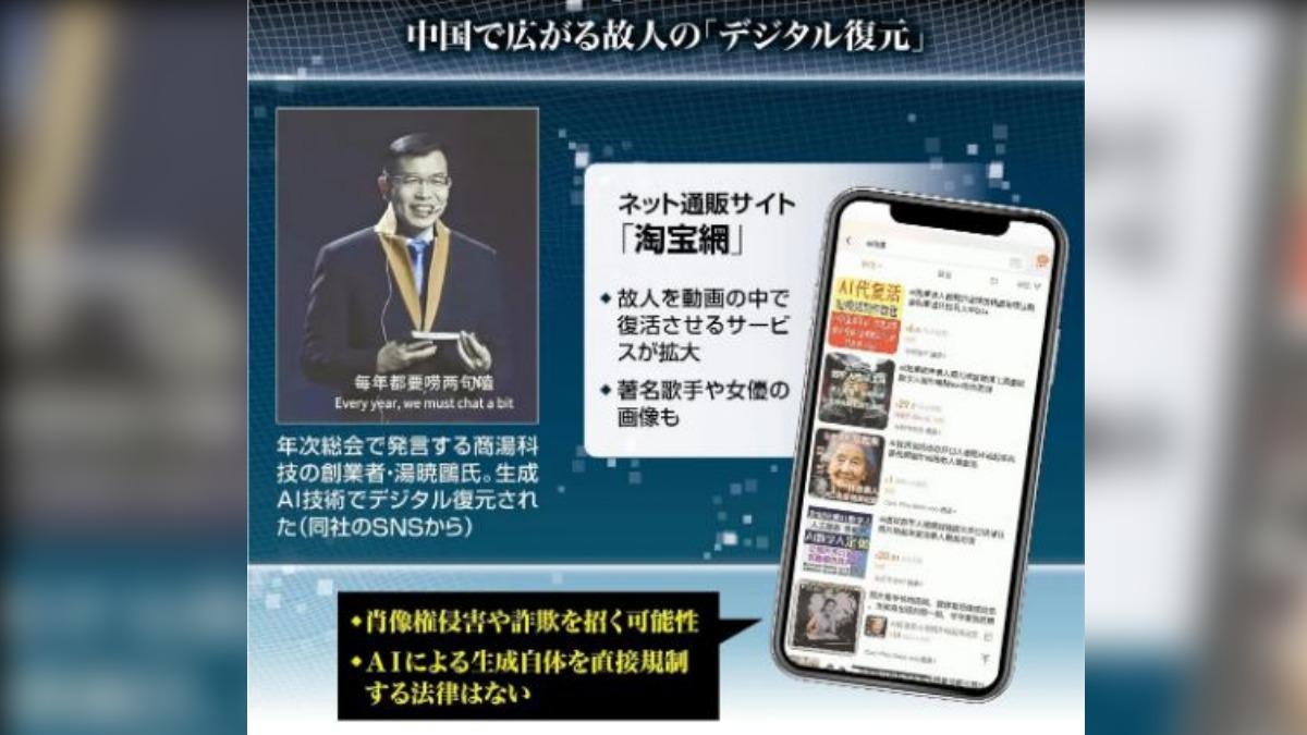 淘寶花1萬8就能靠AI讓「死者復活」 不肖業者還拿名人當廣告