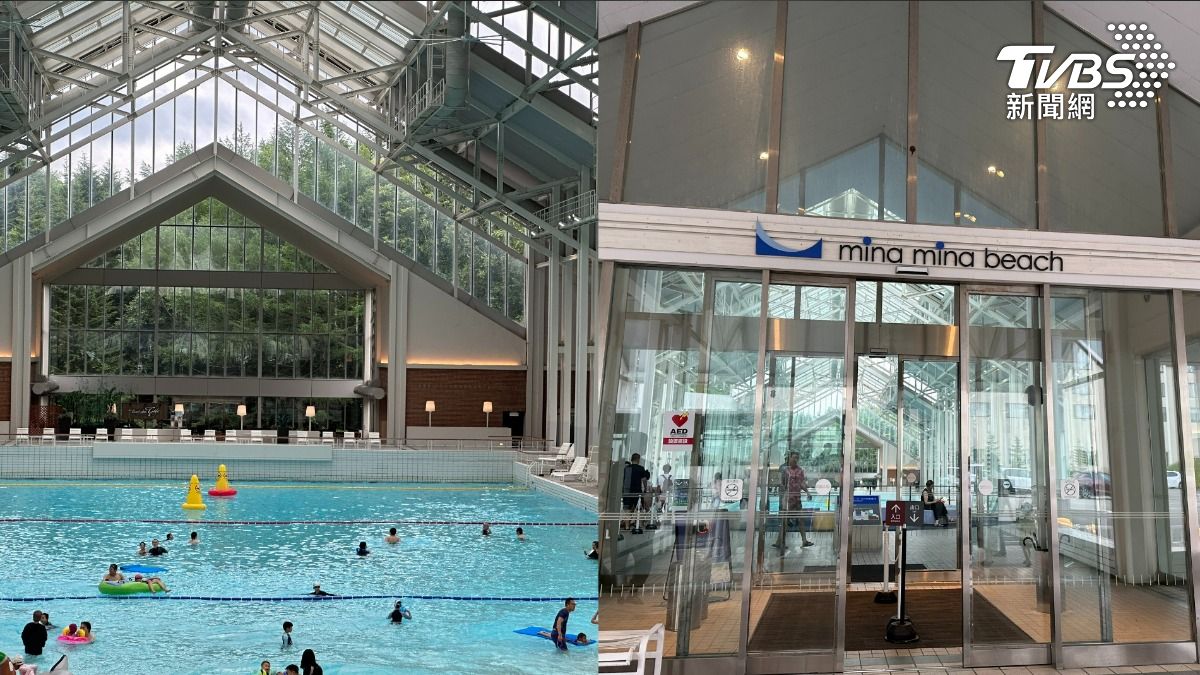 度假村旅客能免費前往全日本最大的室內人造泳池Mina Mina海灘。(圖/許稚佳攝)