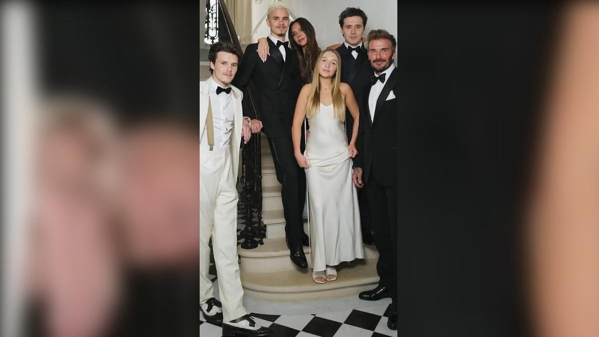 貝克漢與維多利亞育有3子1女,轉眼間哈珀已經13歲。(圖/翻攝自Victoria Beckham IG)