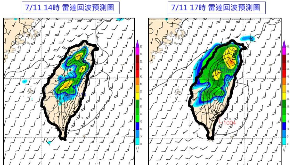 今日降雨時間會被拉長。(圖/林老師氣象站)